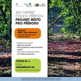 Libor Ambrozek, předseda Českého svazu ochránců přírody, představí projekt Místo pro přírodu a přiblíží, jak lze aktivně chránit ohrožená území a zachovat je pro budoucí generace.